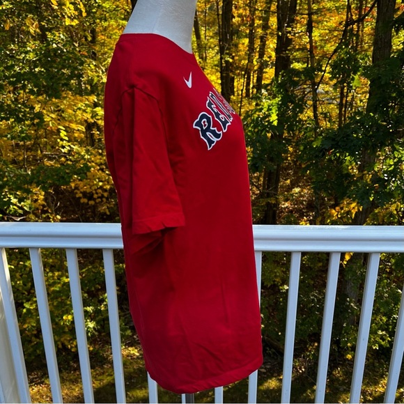 Nike Boston Red Sox Devers #11 Red Short Sleeve Shirt Men’s Large Cotton - Picture 3 of 5